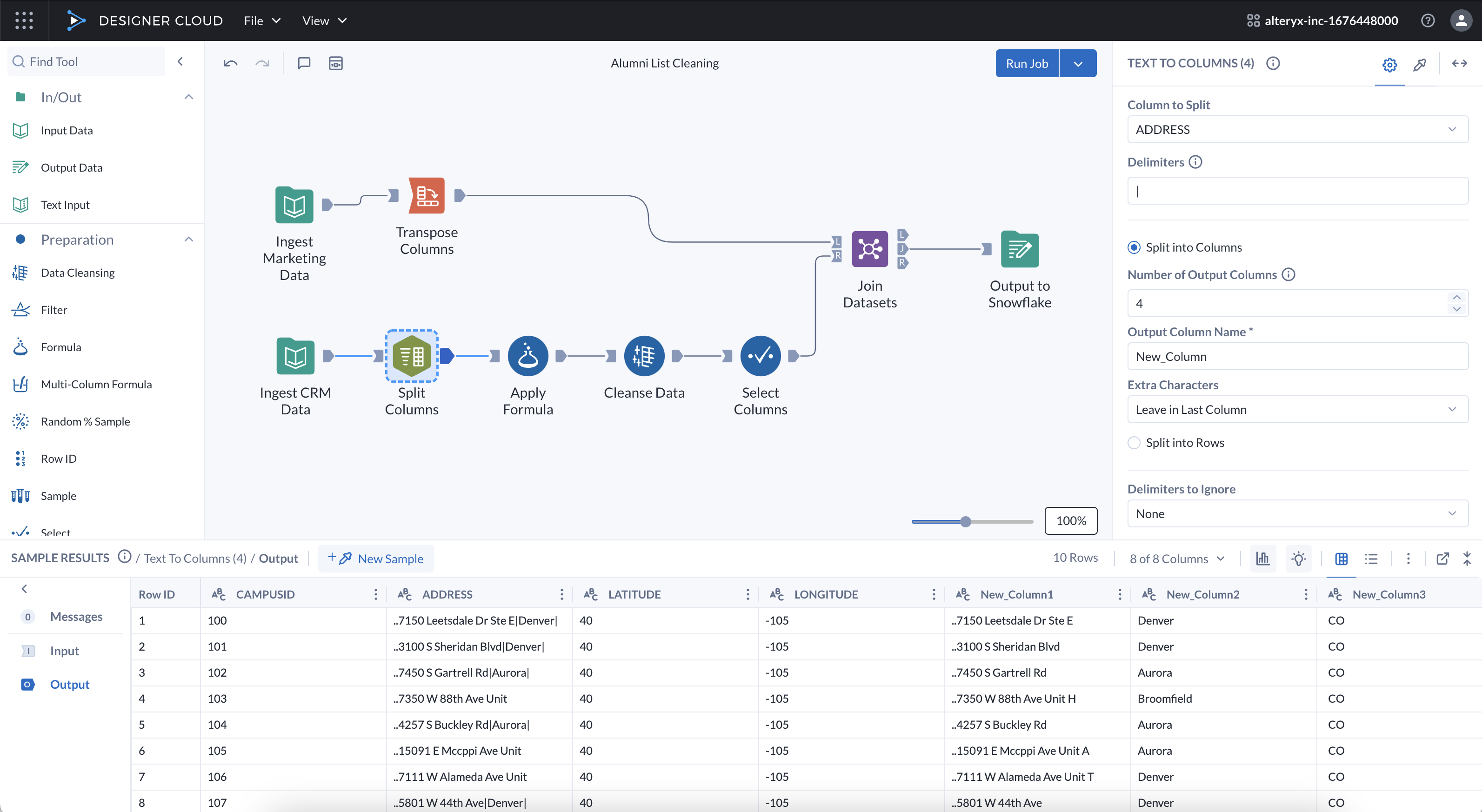 ETL/ELT capability using our AI-powered cloud analytics platform