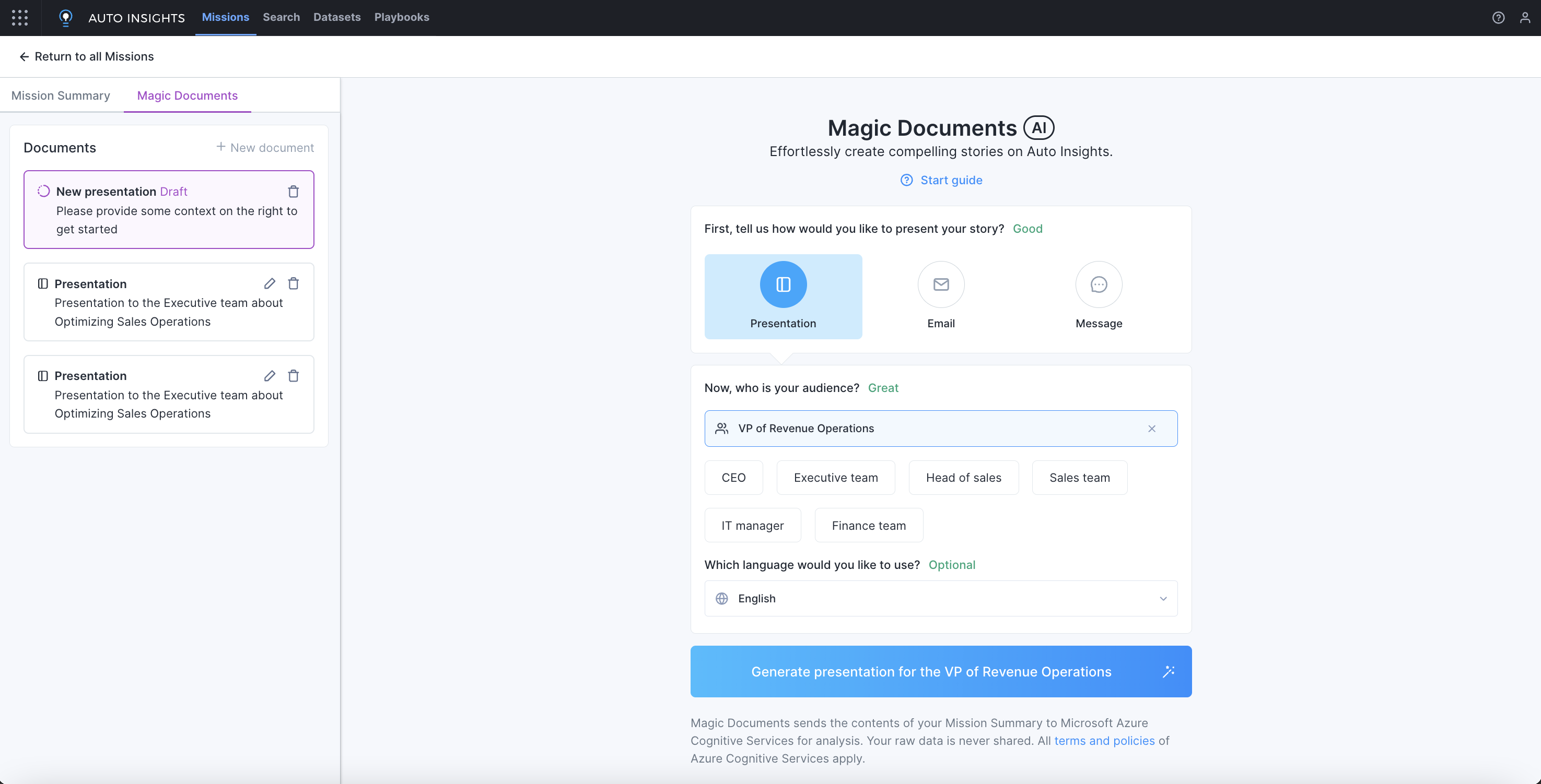 Generative and Conversational AI Capability - Alteryx AI Platform
