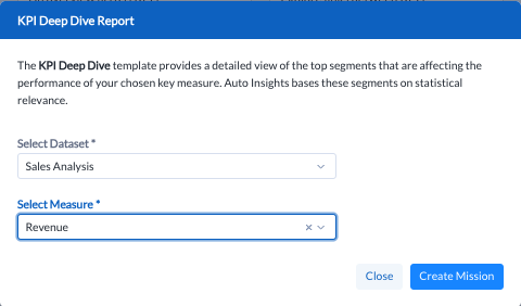 Automated Analytics reporting template example